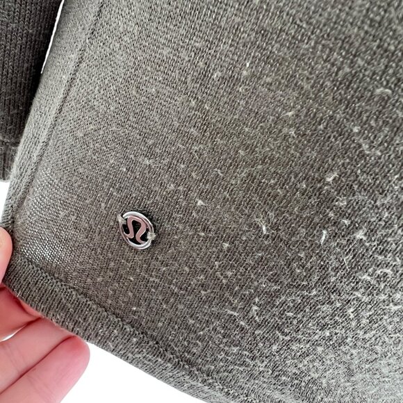 Lululemon Sit in Lotus Merino Wool Sweater Dark Olive Green Size Small - Picture 10 of 11